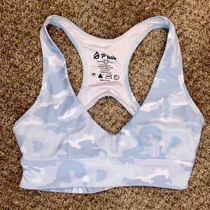 P’Tula camo print sports bra